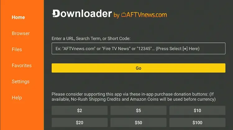 Firestick-and -install-the -Downloader App. 