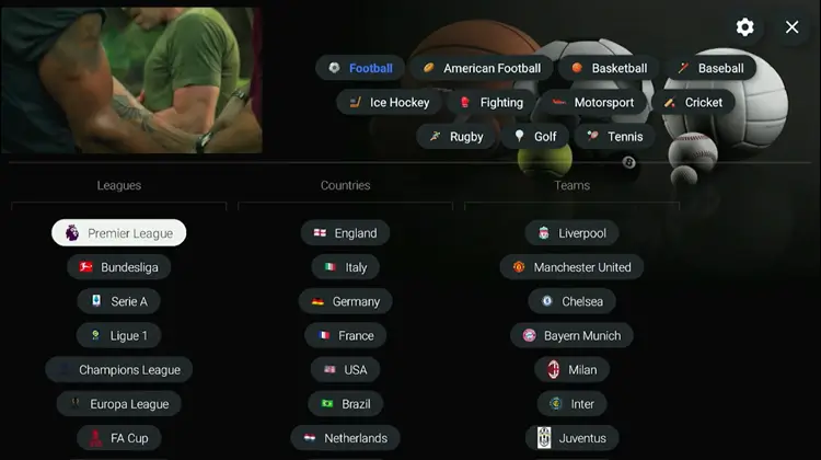 Sports features