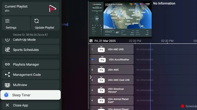 iMPlayer Premium-SleepTimer-Features