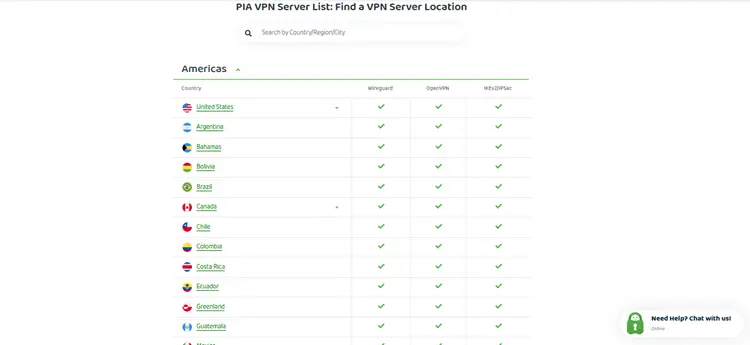 PIA-VPN-SERVER-Features