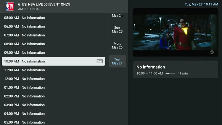 Mega OTT EPG