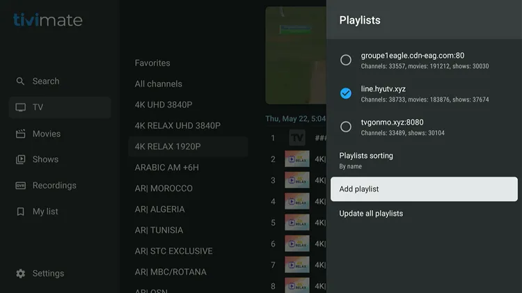 TiviMate-features-Adding-Multiple-Playlists