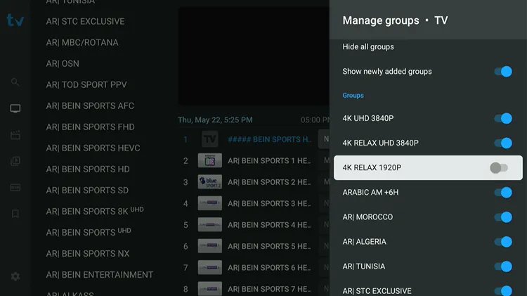 TiviMate-features-Manage-Groups
