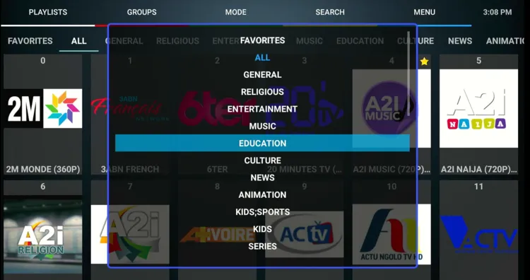 iptv-extreme-organize-catagories