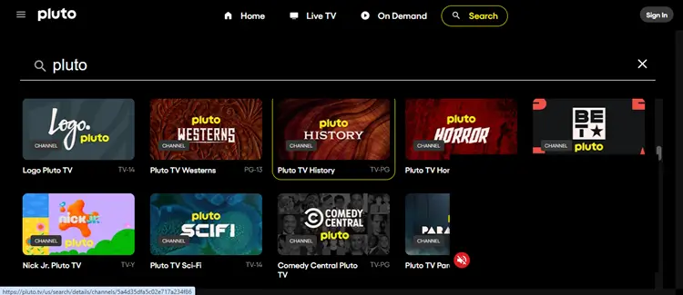PlutoTV-Theme-Channels