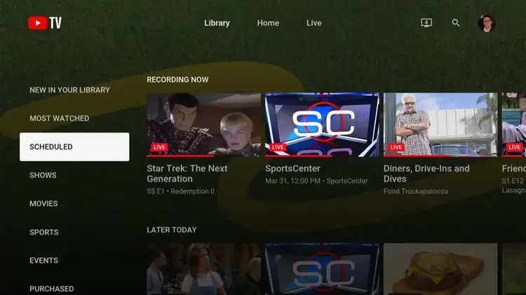 Youtube-TV-DVR