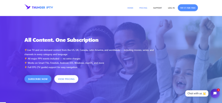 thunder-iptv-website-screenshot