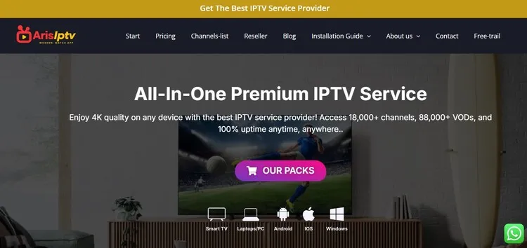 Aris-IPTV- official-website
