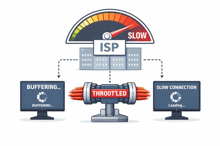 ISP-throttling