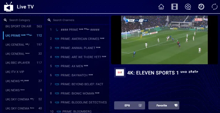 IPTV-Stream-browse-channels