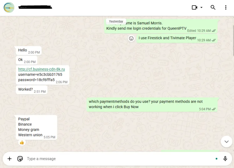 Queen-IPTV-login-credentials