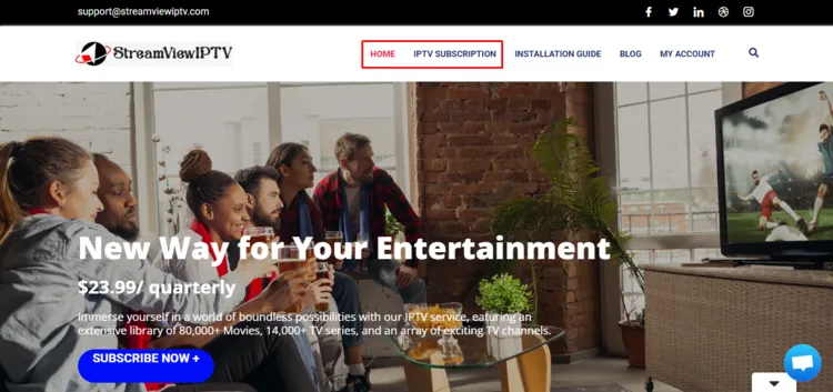 StreamViewIPTV-home-subscribtions