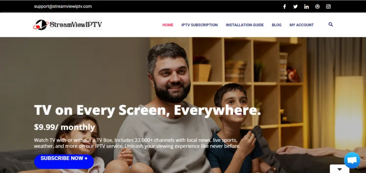 StreamViewIPTV-official-website