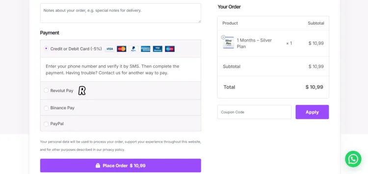 ALPHA-IPTV-Place-Order