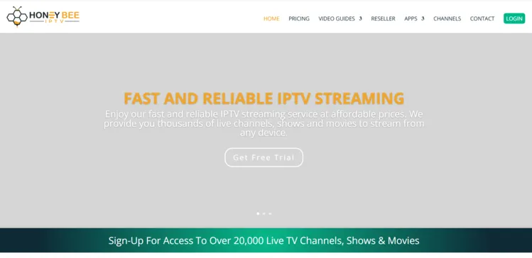 HoneyBee-IPTV-official-website