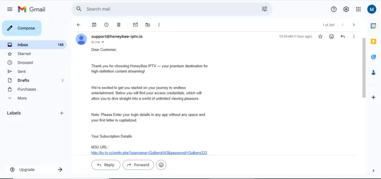 HoneyBeeIPTV-login-credentials