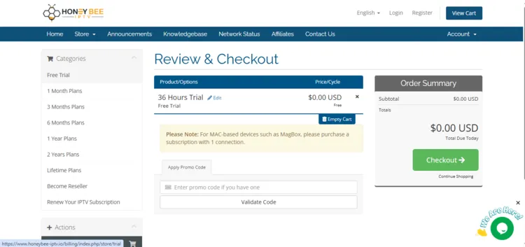 honey-bee-iptv-review-&-checkout