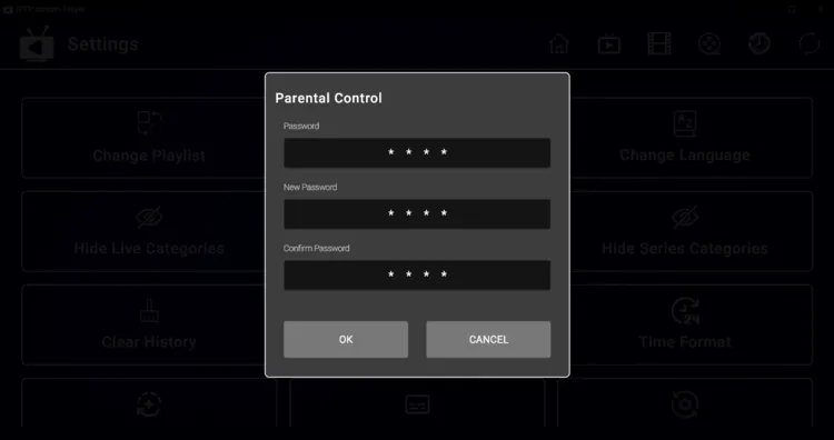 IPTV-Stream-Player-Parental-Control