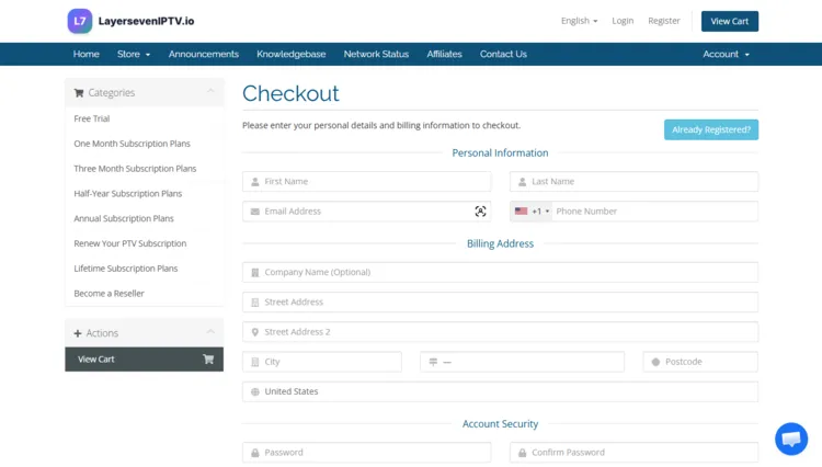 LayerSeven-IPTV-Checkout