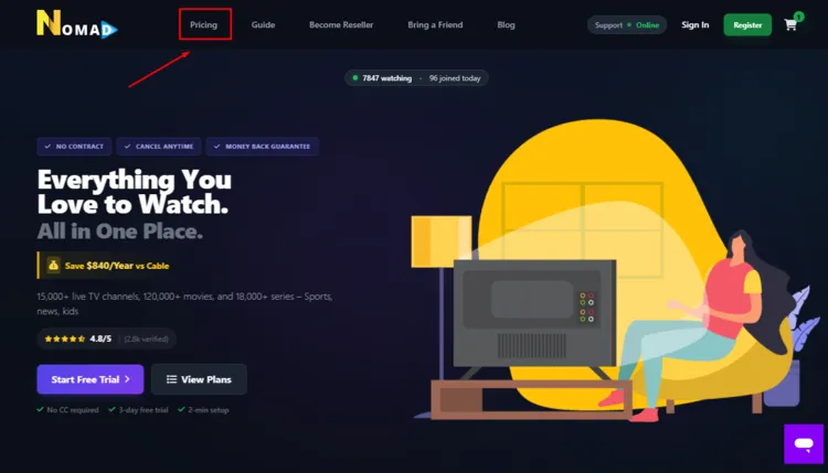 Nomad-IPTV-pricing