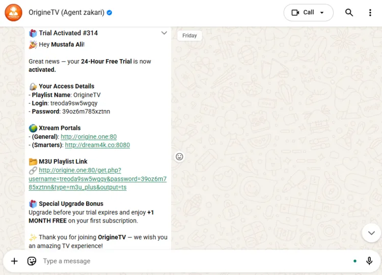 Origine-TV-login-credentials