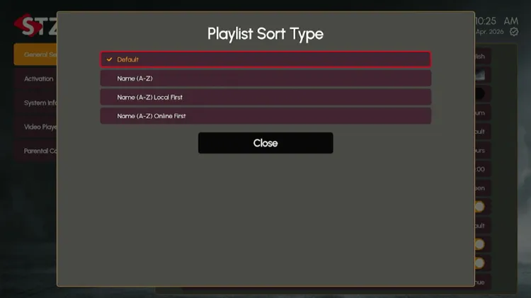 STZ-Player-playlist-sort-type