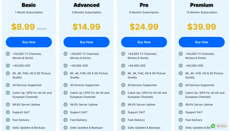IPTV-Forest-subscribtion-plans
