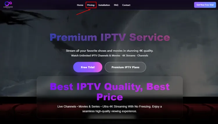 Limitless-IPTV-click-on-Pricing