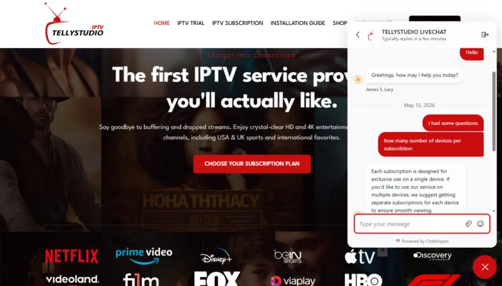TellyStudio-IPTV-customer-service