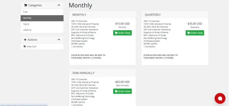 TellyStudio-IPTV-subscribtion-plans-2