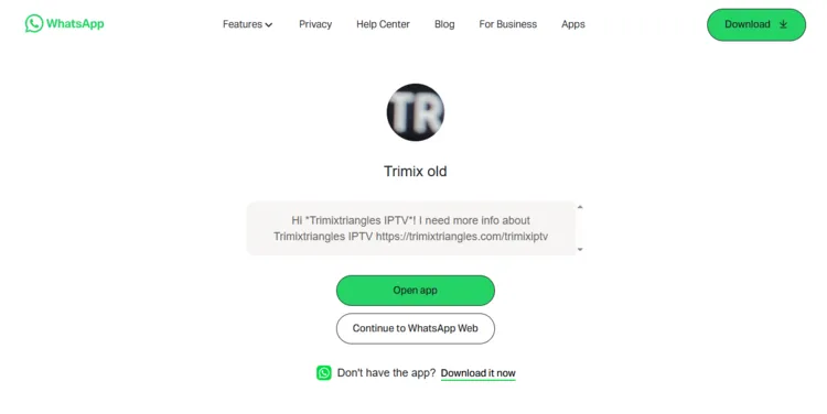 Trimix-IPTV-Continue-to-WhatsApp-Web