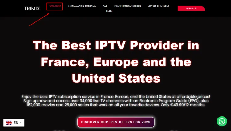 Trimix-IPTV-click-on-welcome