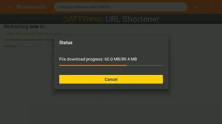 Warp-IPTV-app-downloading