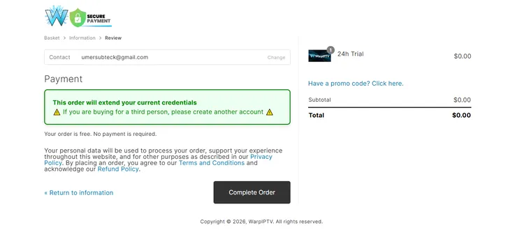 Warp-IPTV-complete-order
