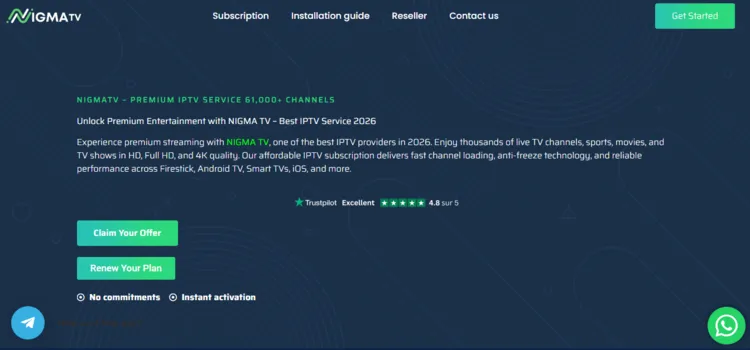 Nigma-IPTV-official-website