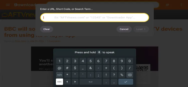 enter-downloader-code
