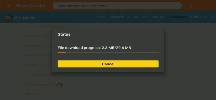 ott-navigator-will-start-downloading