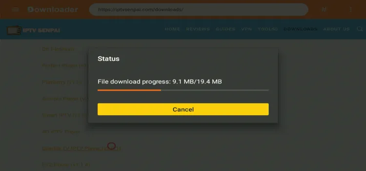 sparkle-player-will-start-downloading