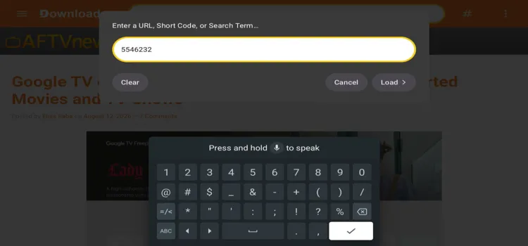 enter-downloader-code