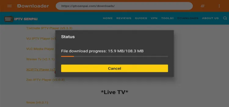 xciptv-will-start-downloading