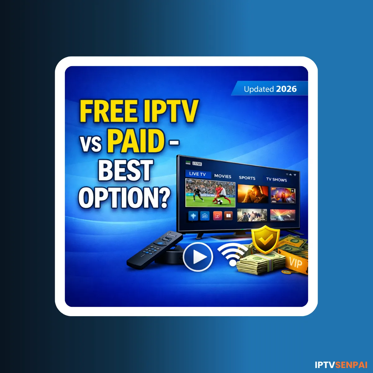 Free vs. Paid IPTV [Live Channels, risks, price, performance]
